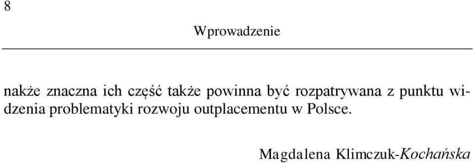 widzenia problematyki rozwoju