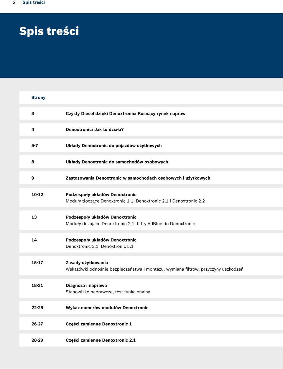 tłoczące Denoxtronic 1.1, Denoxtronic 2.1 i Denoxtronic 2.2 13 Podzespoły układów Denoxtronic Moduły dozujące Denoxtronic 2.