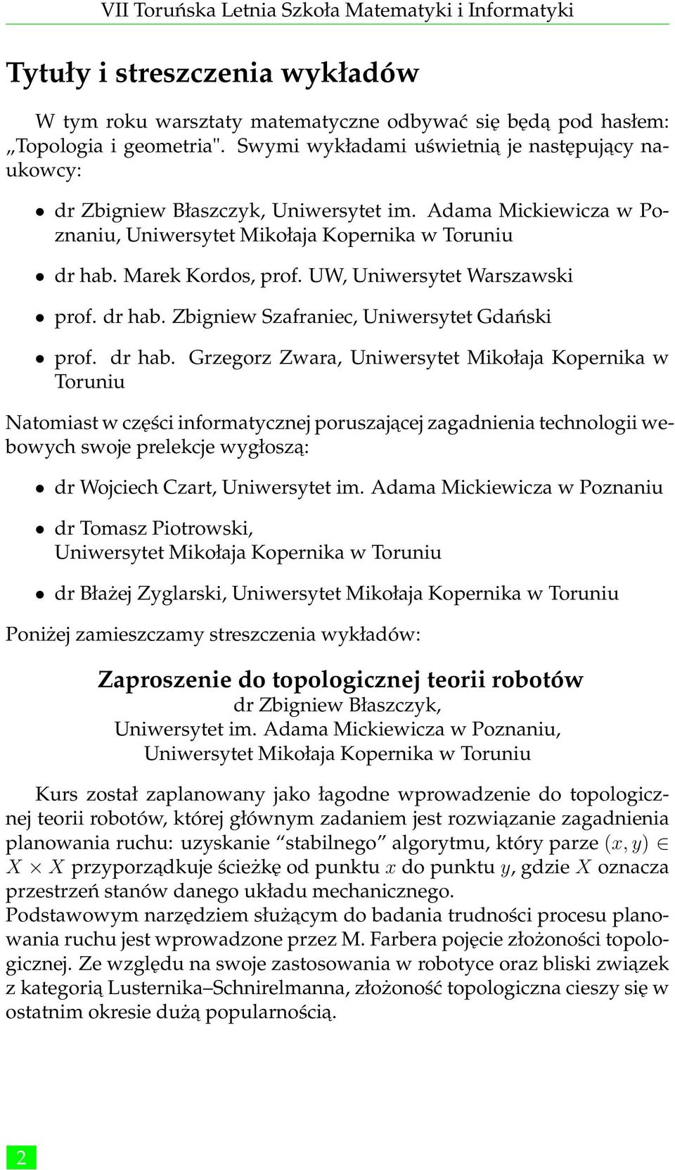 UW, Uniwersytet Warszawski prof. dr hab.