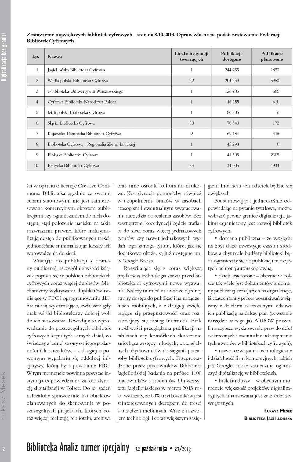 Biblioteka zgodnie ze swoimi celami statutowymi nie jest zainteresowana komercyjnym obrotem publikacjami czy ograniczaniem do nich dostępu, stąd położenie nacisku na takie rozwiązania prawne, które