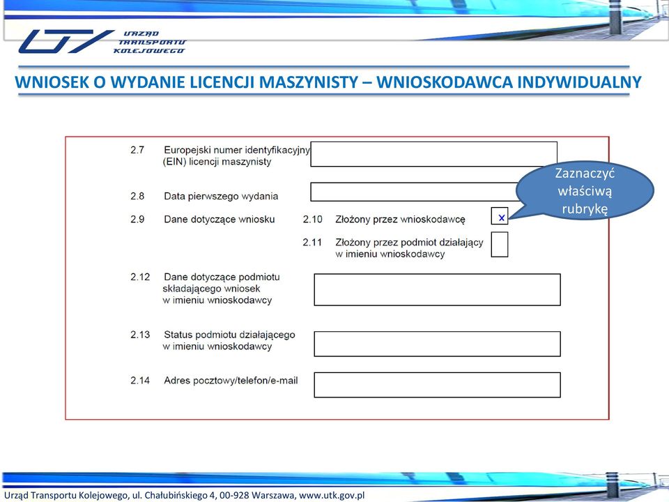 gov.pl WNIOSEK O WYDANIE LICENCJI