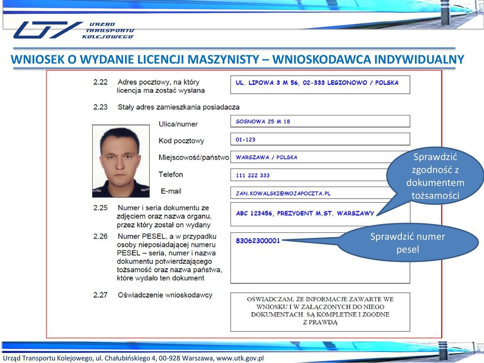 pl WNIOSEK O WYDANIE LICENCJI MASZYNISTY