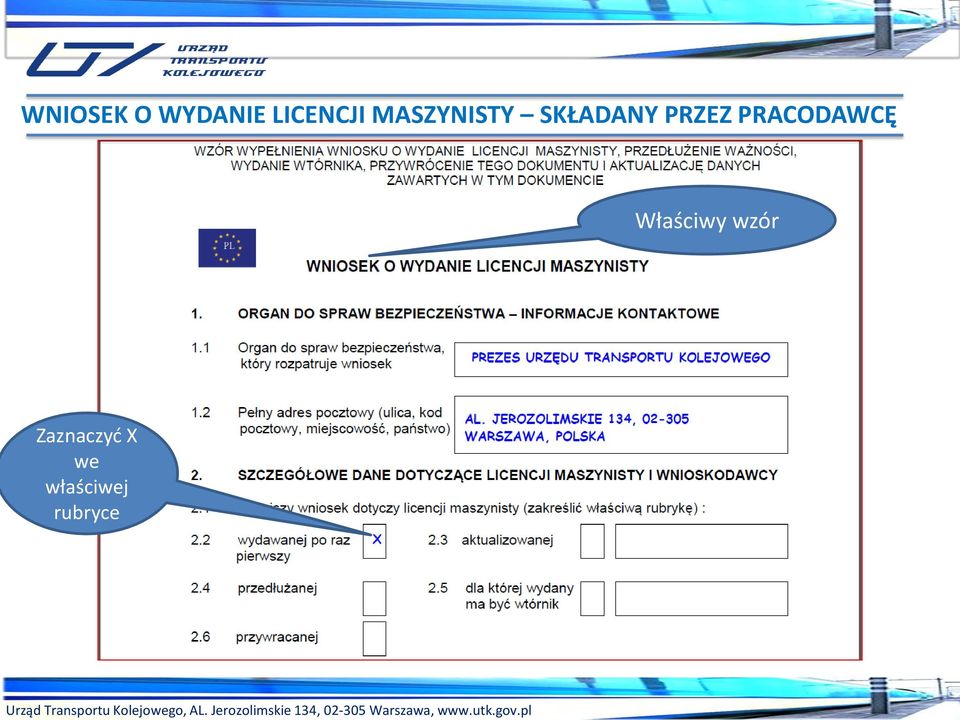pl WNIOSEK O WYDANIE LICENCJI MASZYNISTY