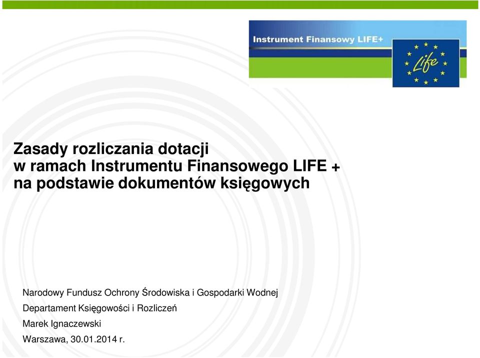 dokumentów księgowych Departament