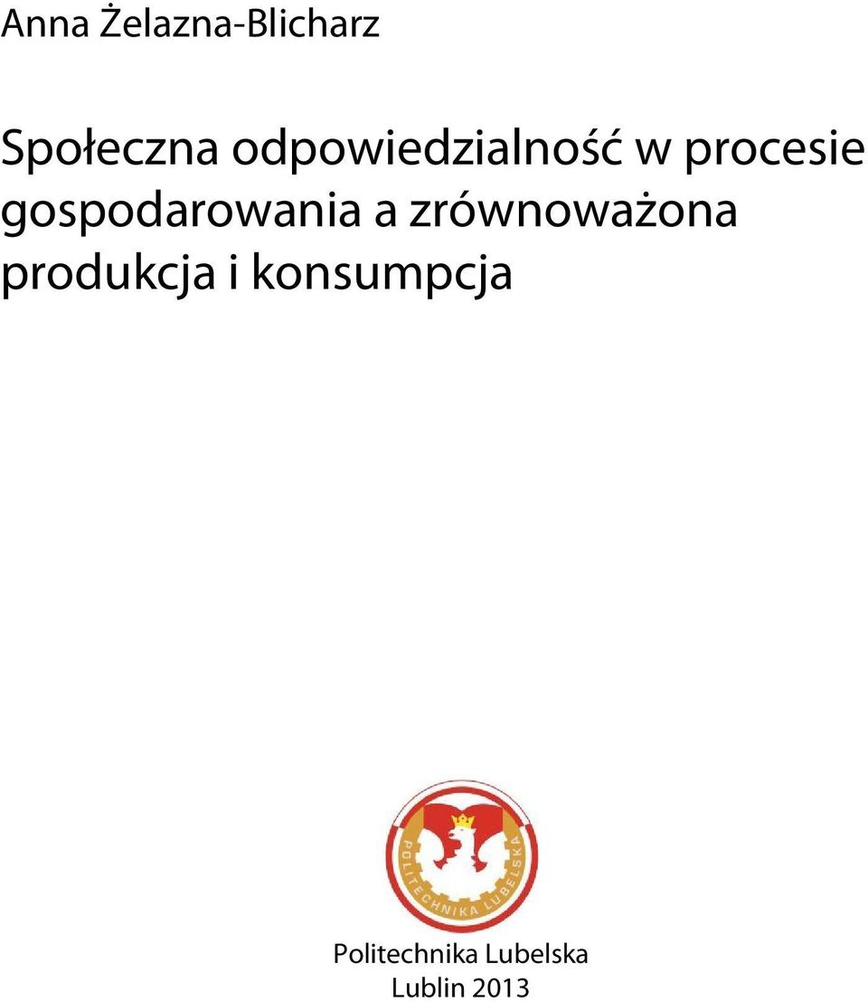 gospodarowania a zrównoważona