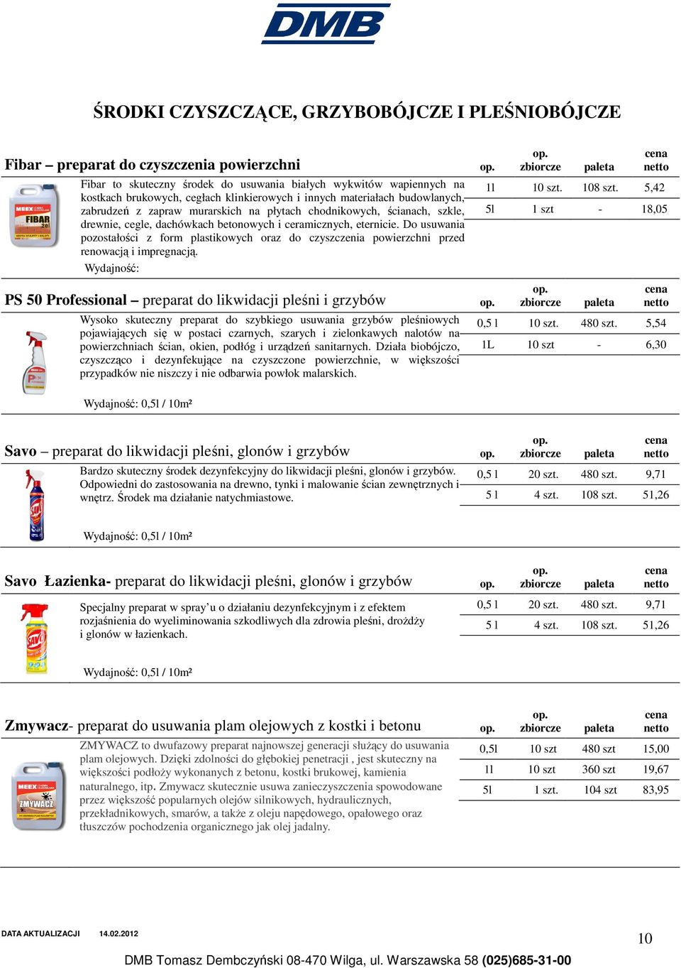 Do usuwania pozostałości z form plastikowych oraz do czyszczenia powierzchni przed renowacją i impregnacją.