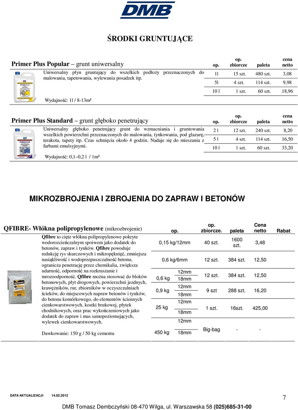 18,96 Wydajność: 1l / 8-13m² Primer Plus Standard grunt głęboko penetrujący Uniwersalny głęboko penetrujący grunt do wzmacniania i gruntowania wszelkich powierzchni przeznaczonych do malowania,