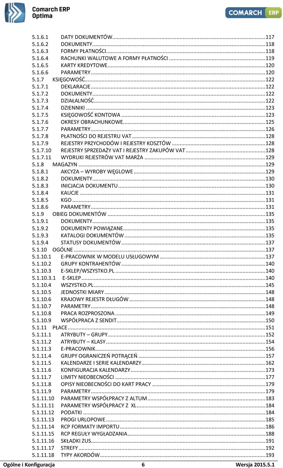 .. 126 5.1.7.8 PŁATNOŚCI DO REJESTRU VAT... 128 5.1.7.9 REJESTRY PRZYCHODÓW I REJESTRY KOSZTÓW... 128 5.1.7.10 REJESTRY SPRZEDAŻY VAT I REJESTRY ZAKUPÓW VAT... 128 5.1.7.11 WYDRUKI REJESTRÓW VAT MARŻA.