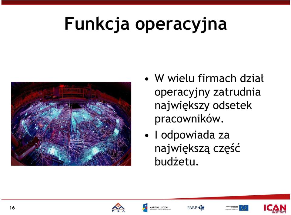 największy odsetek pracowników.