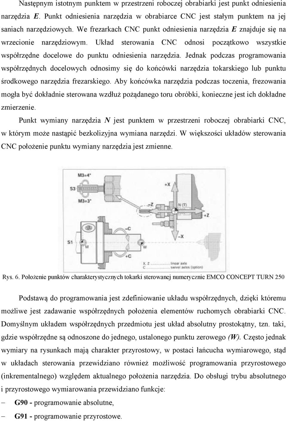 Jednak podczas programowania współrzędnych docelowych odnosimy się do końcówki narzędzia tokarskiego lub punktu środkowego narzędzia frezarskiego.