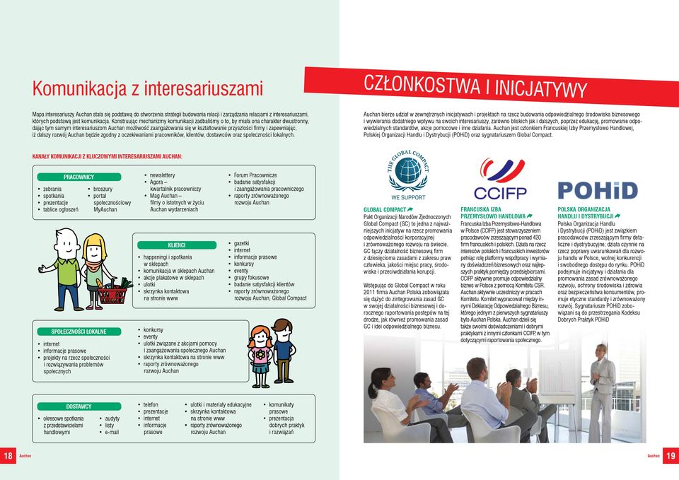 zapewniając, iż dalszy rozwój Auchan będzie zgodny z oczekiwaniami pracowników, klientów, dostawców oraz społeczności lokalnych.