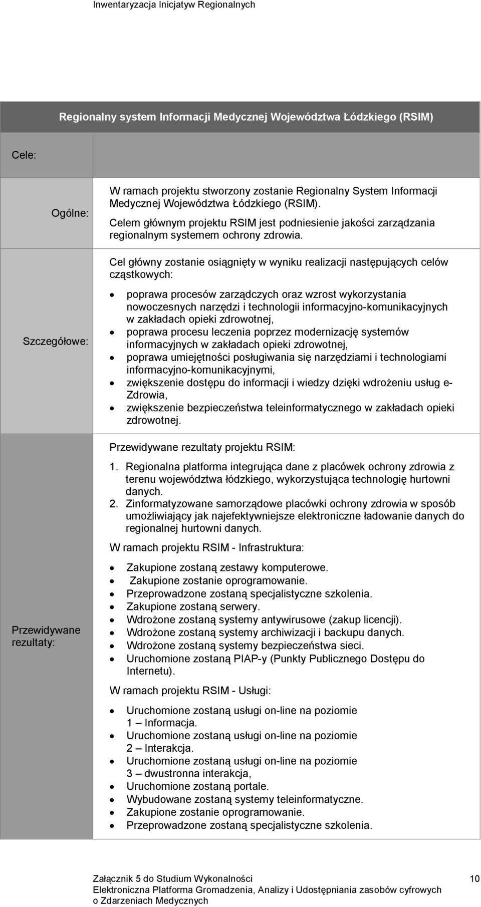 Cel główny zostanie osiągnięty w wyniku realizacji następujących celów cząstkowych: poprawa procesów zarządczych oraz wzrost wykorzystania nowoczesnych narzędzi i technologii