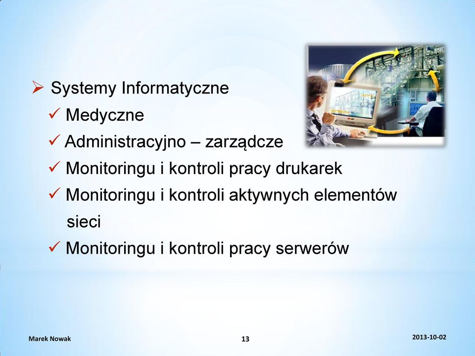 Monitoringu i kontroli aktywnych elementów sieci