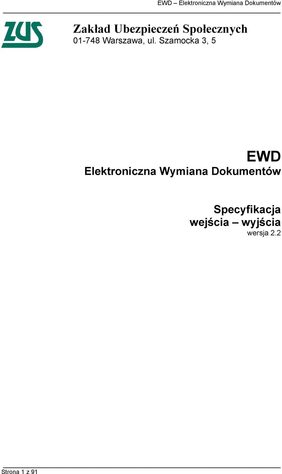 Szamocka 3, 5 EWD Elektroniczna