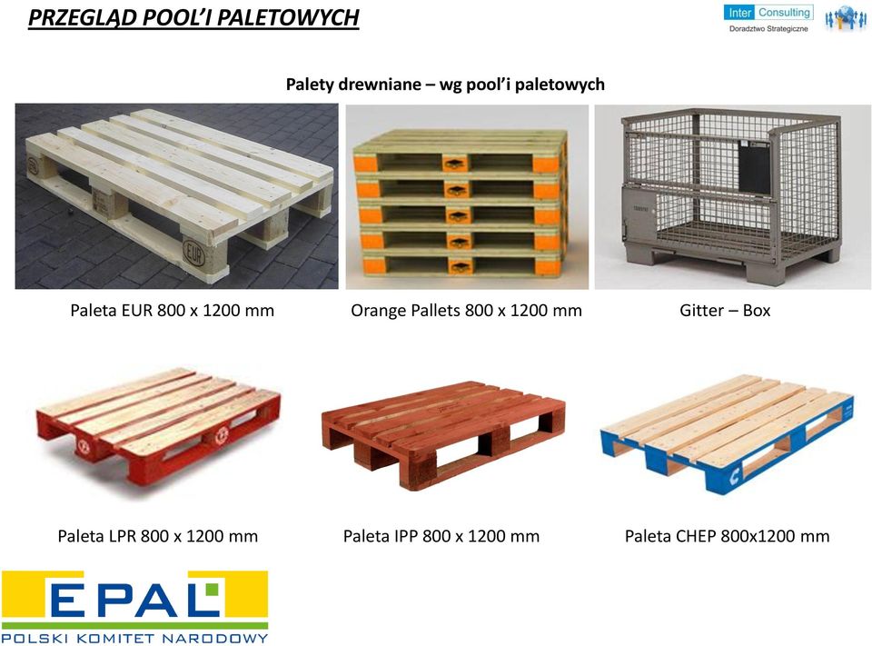 Pallets 800 x 1200 mm Gitter Box Paleta LPR 800 x