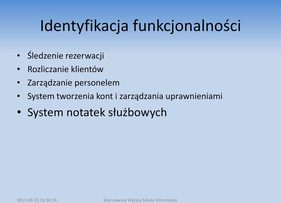 Zarządzanie personelem System tworzenia