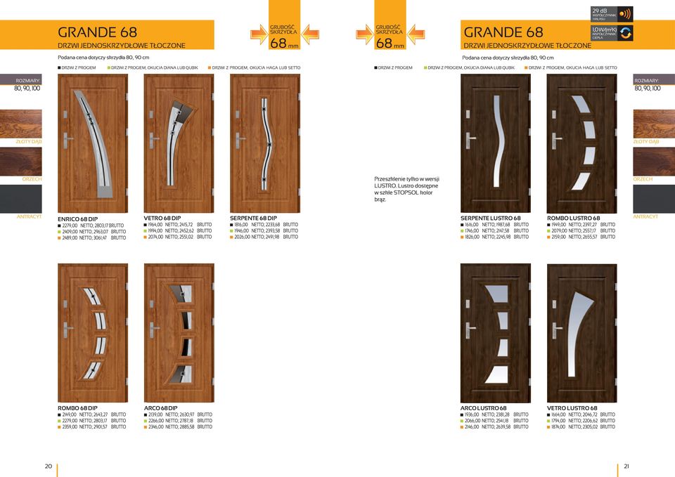 BRUTTO SERPENTE 68 DIP 1816,00 NETTO; 2233,68 BRUTTO 1946,00 NETTO; 2393,58 BRUTTO 2026,00 NETTO; 2491,98 BRUTTO SERPENTE LUSTRO 68 1616,00 NETTO; 1987,68 BRUTTO 1746,00 NETTO; 2147,58 BRUTTO 1826,00