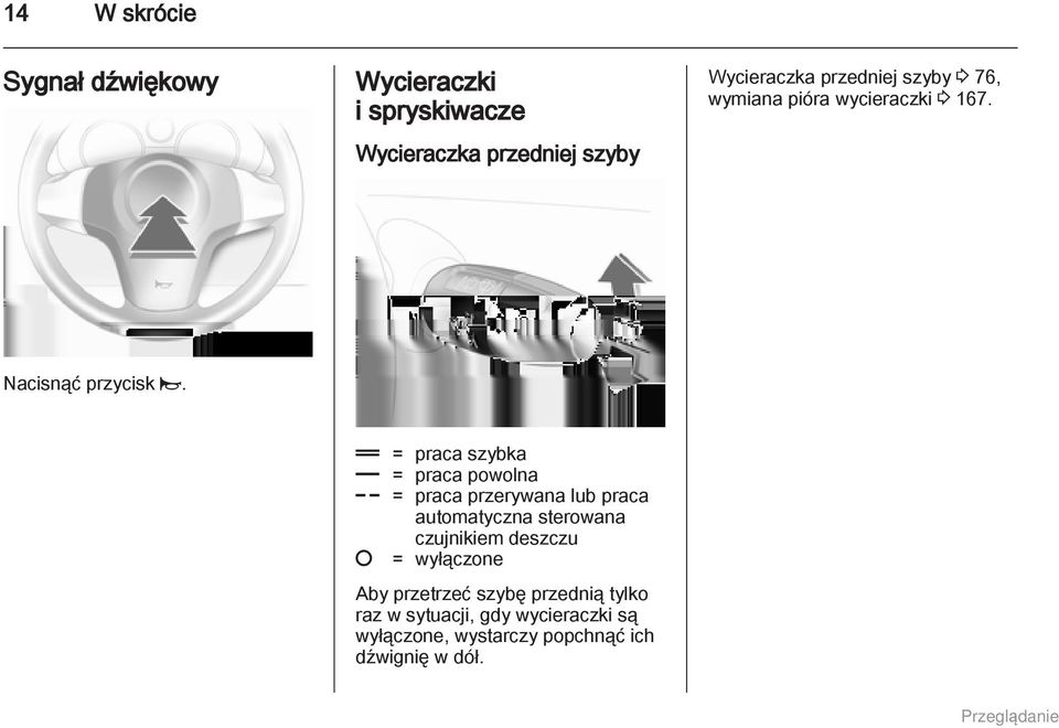 & = praca szybka % = praca powolna $ = praca przerywana lub praca automatyczna sterowana czujnikiem