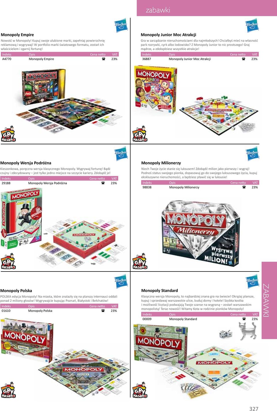 Z Monopoly Junior to nic prostszego! Graj mądrze, a zdobędziesz wszystkie atrakcje! 36887 Monopoly Junior Moc Atrakcji ( 23% Monopoly Wersja Podróżna Kieszonkowa, poręczna wersja klasycznego Monopoly.