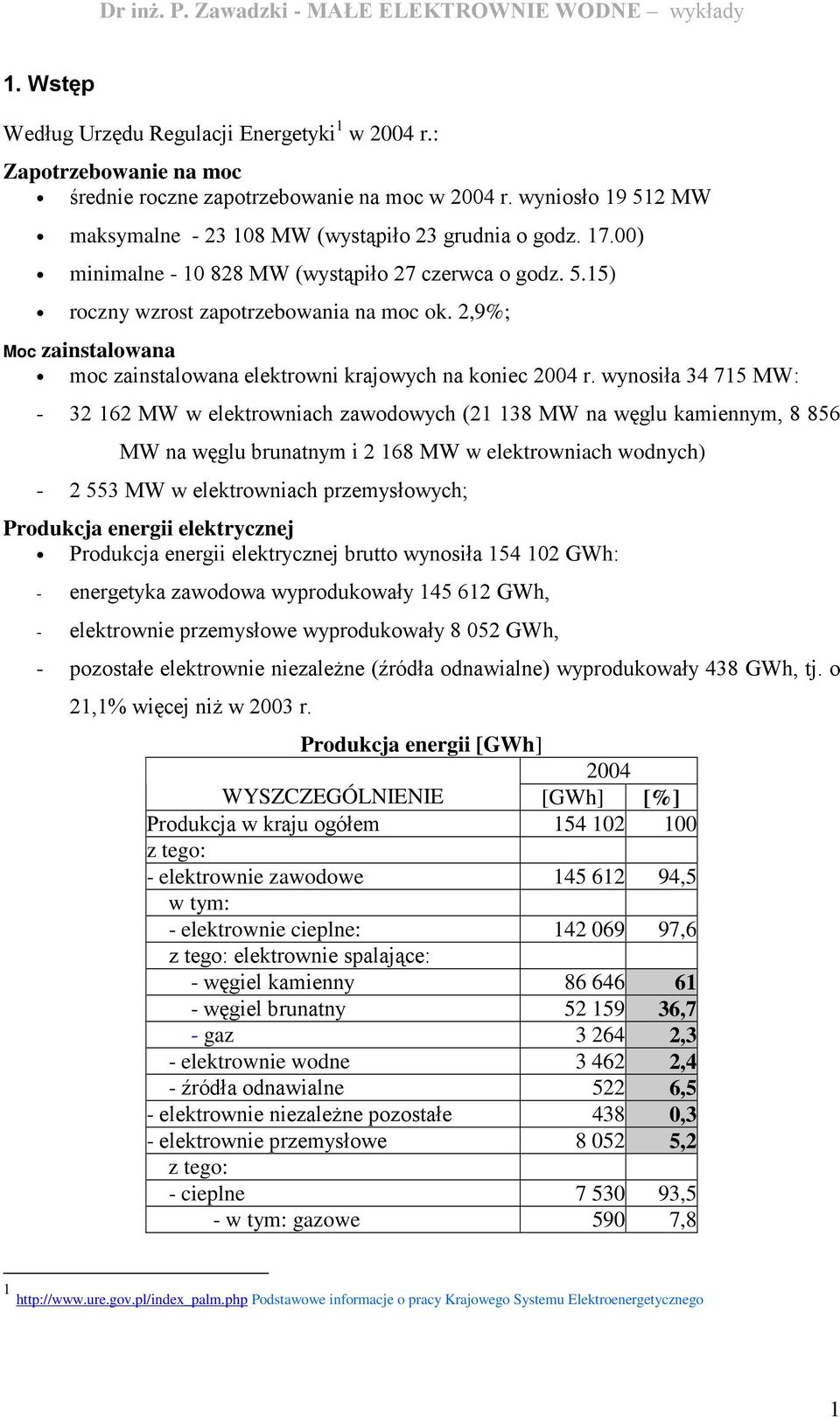 wynosiła 34 715 MW: - 32 162 MW w elektrowniach zawodowych (21 138 MW na węglu kamiennym, 8 856 MW na węglu brunatnym i 2 168 MW w elektrowniach wodnych) - 2 553 MW w elektrowniach przemysłowych;