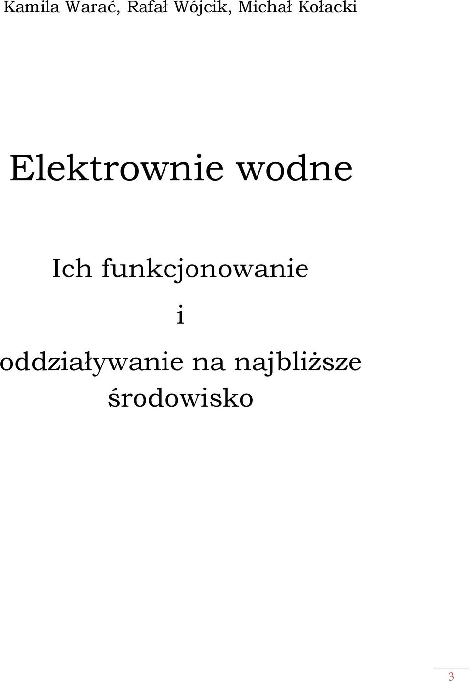 wodne Ich funkcjonowanie i