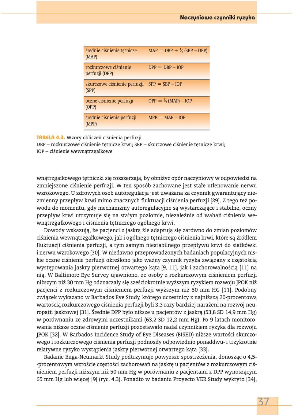 (SBP DBP) DPP = DBP IOP SPP = SBP IOP OPP = 2 3 