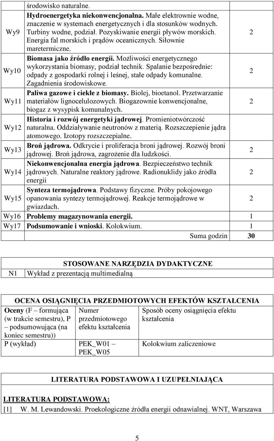 Możliwości energetycznego wykorzystania biomasy, podział technik. Spalanie bezpośrednie: odpady z gospodarki rolnej i leśnej, stałe odpady komunalne. Zagadnienia środowiskowe.