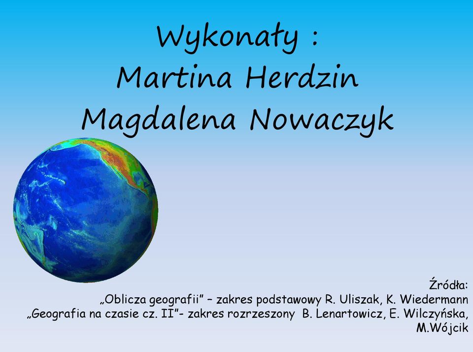 Uliszak, K. Wiedermann Geografia na czasie cz.