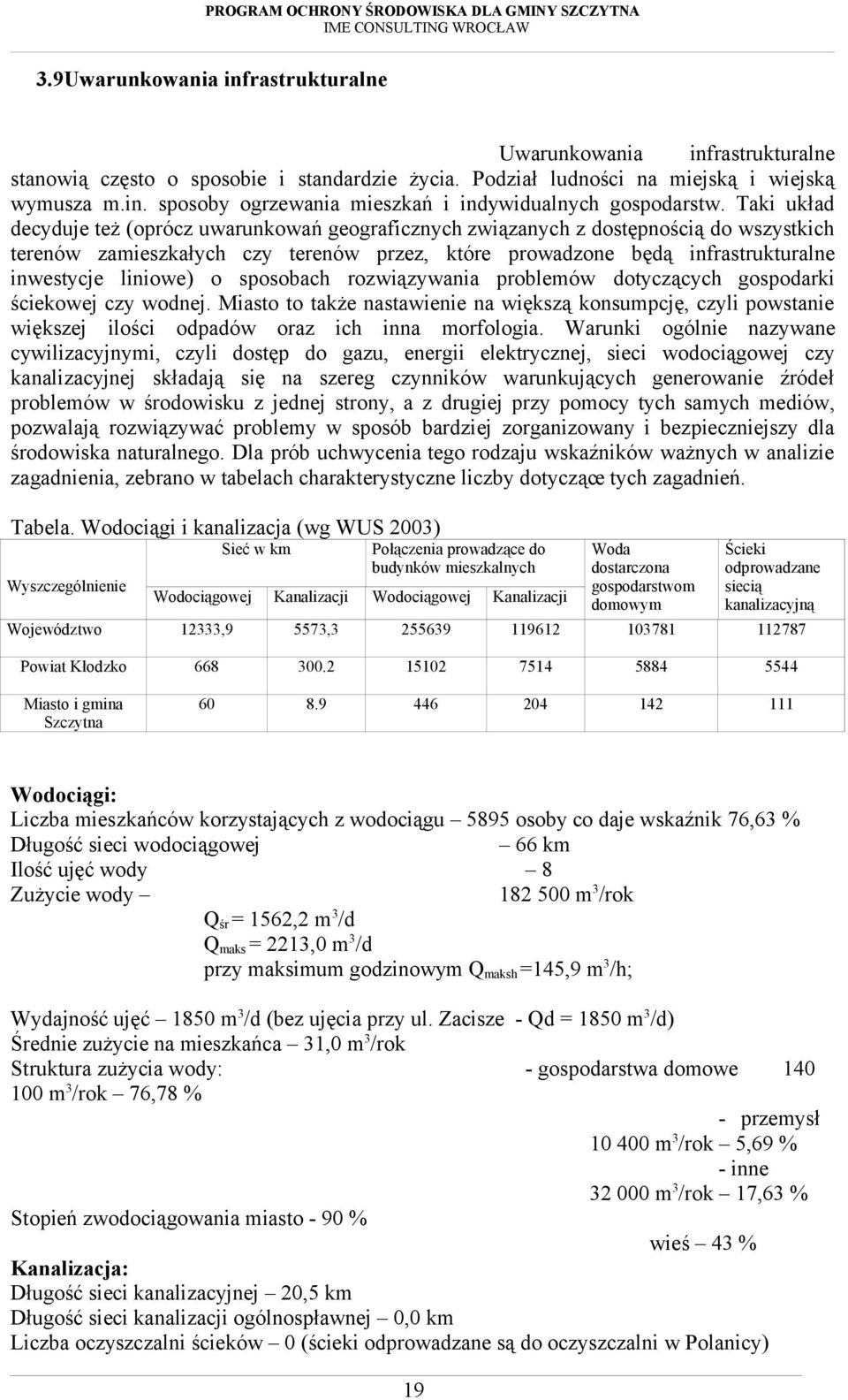 o sposobach rozwiązywania problemów dotyczących gospodarki ściekowej czy wodnej. Miasto to także nastawienie na większą konsumpcję, czyli powstanie większej ilości odpadów oraz ich inna morfologia.