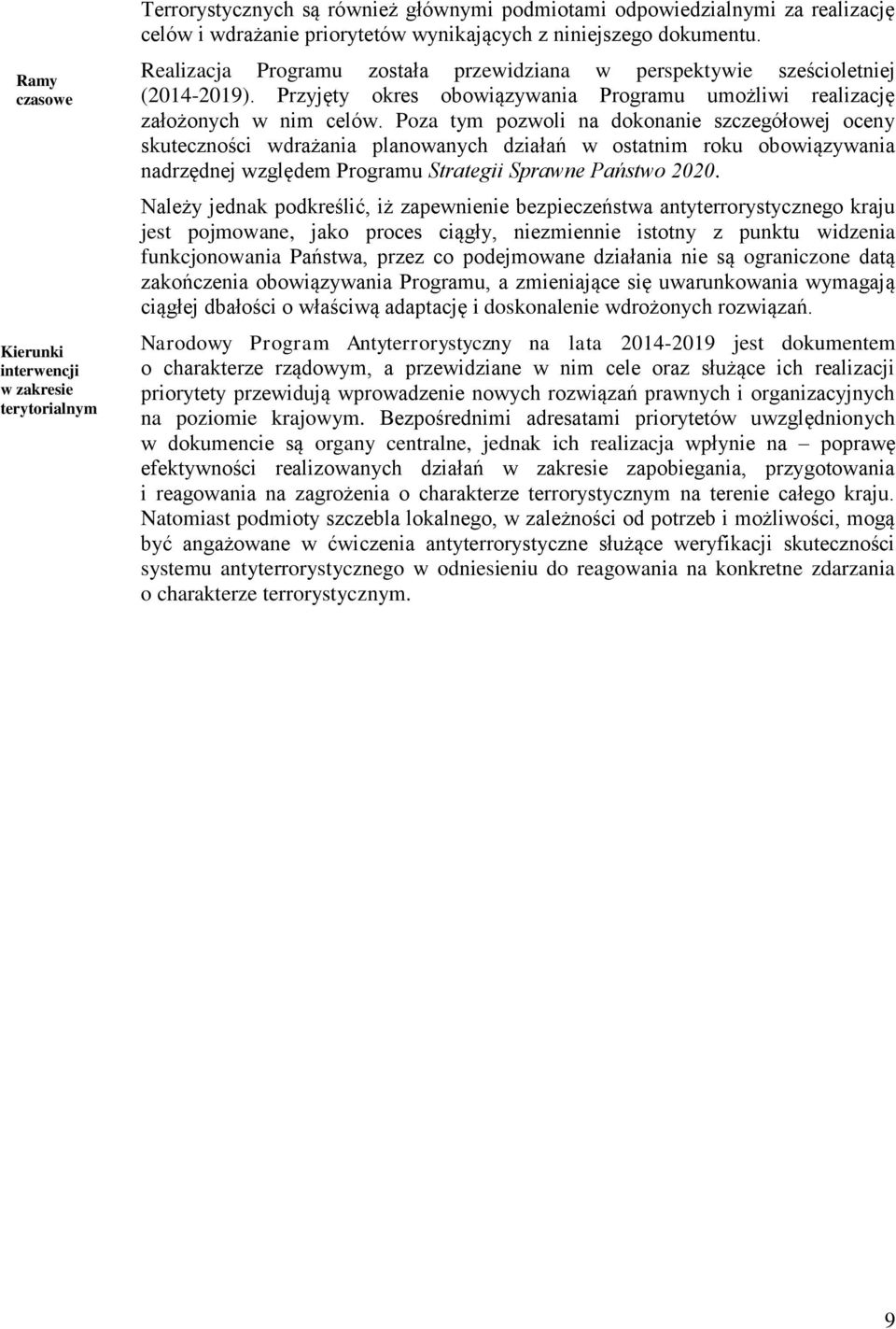 Poza tym pozwoli na dokonanie szczegółowej oceny skuteczności wdrażania planowanych działań w ostatnim roku obowiązywania nadrzędnej względem Programu Strategii Sprawne Państwo 2020.