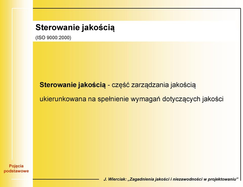 część zarządzania jakością