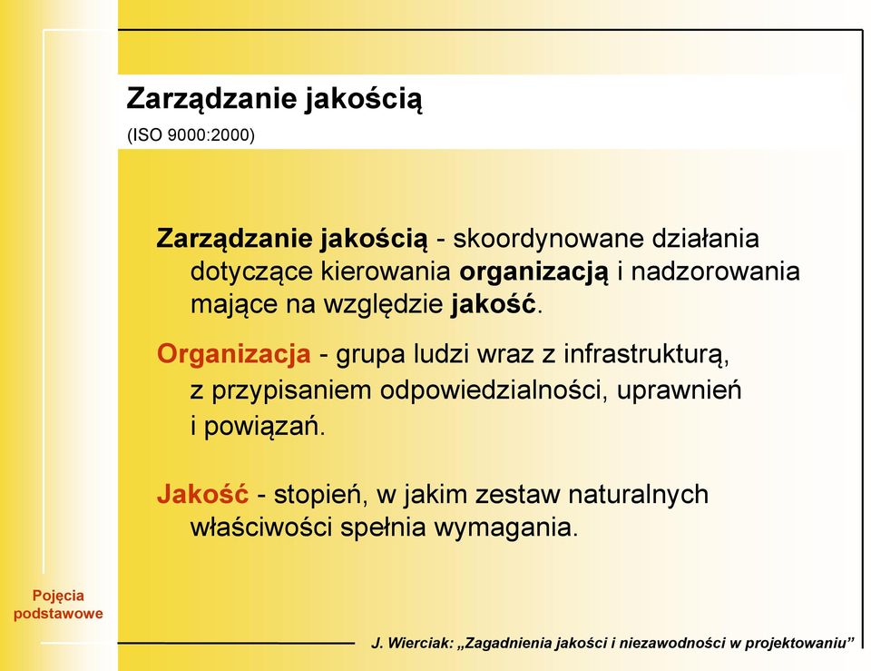 Organizacja - grupa ludzi wraz z infrastrukturą, z przypisaniem odpowiedzialności,