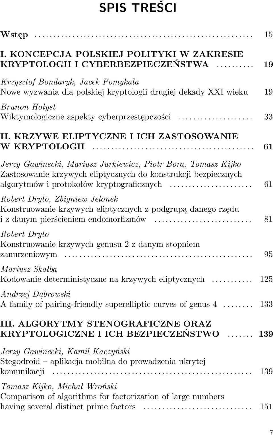 KRZYWE ELIPTYCZNE I ICH ZASTOSOWANIE W KRYPTOLOGII.