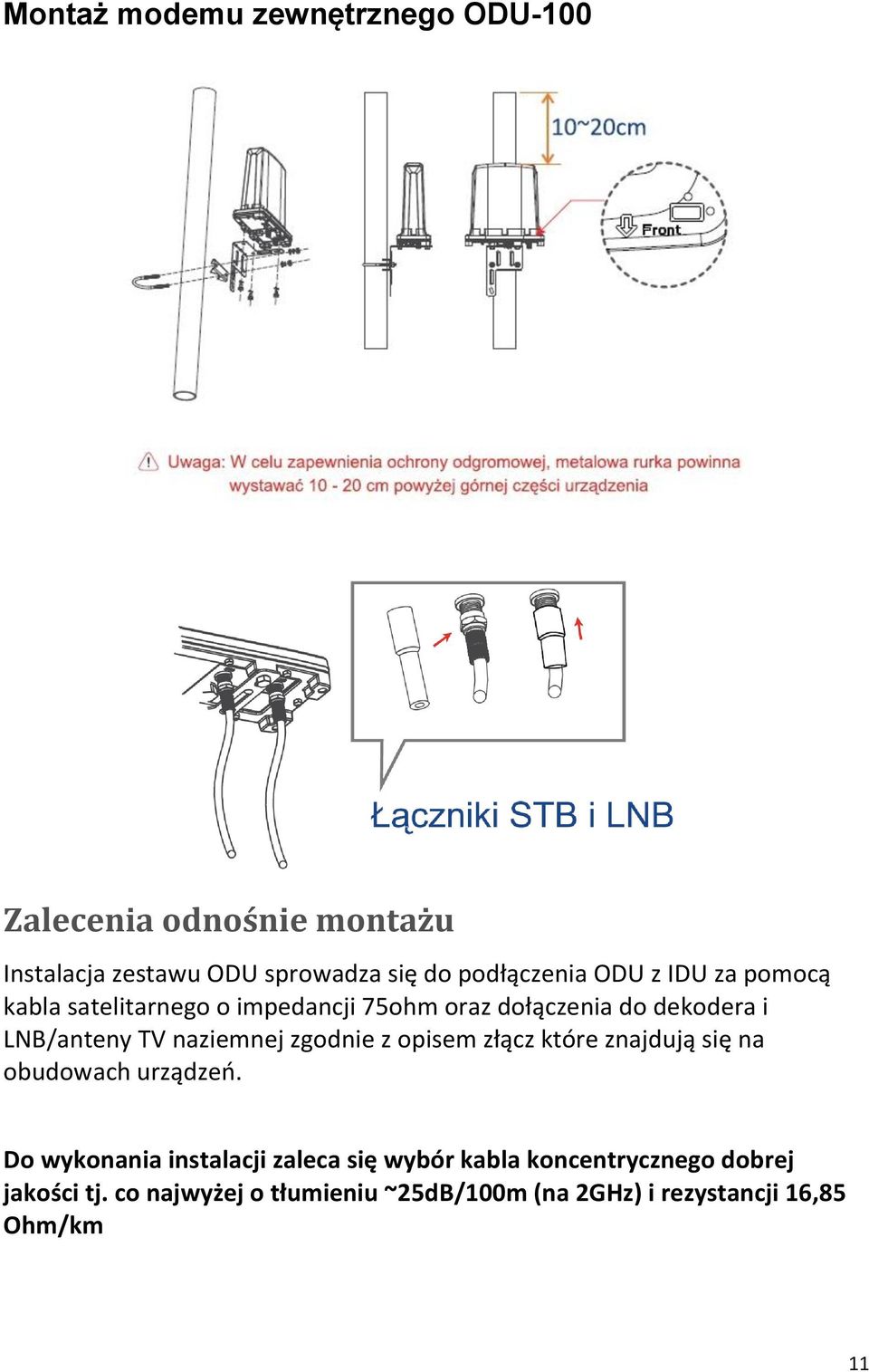 TV naziemnej zgodnie z opisem złącz które znajdują się na obudowach urządzeo.