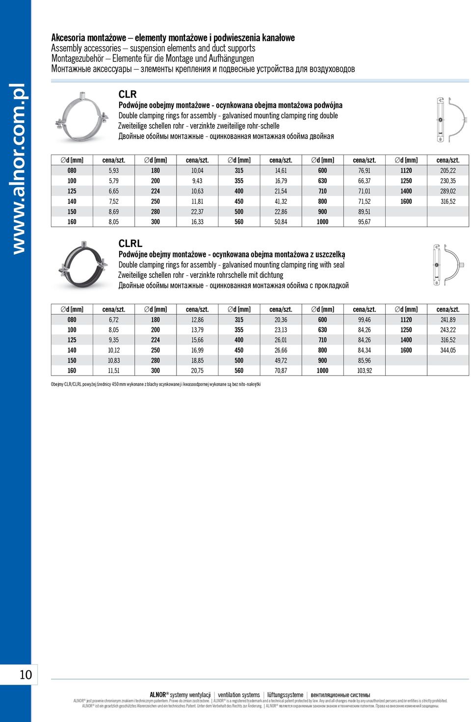 ring double Zweiteilige schellen rohr - verzinkte zweiteilige rohr-schelle Двойные обоймы монтажные - оцинкованная монтажная обойма двойная d /szt.