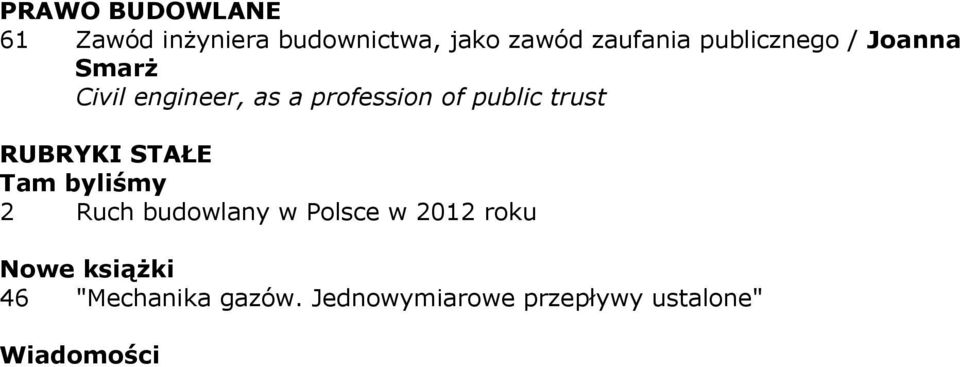 trust RUBRYKI STAŁE Tam byliśmy 2 Ruch budowlany w Polsce w 2012 roku