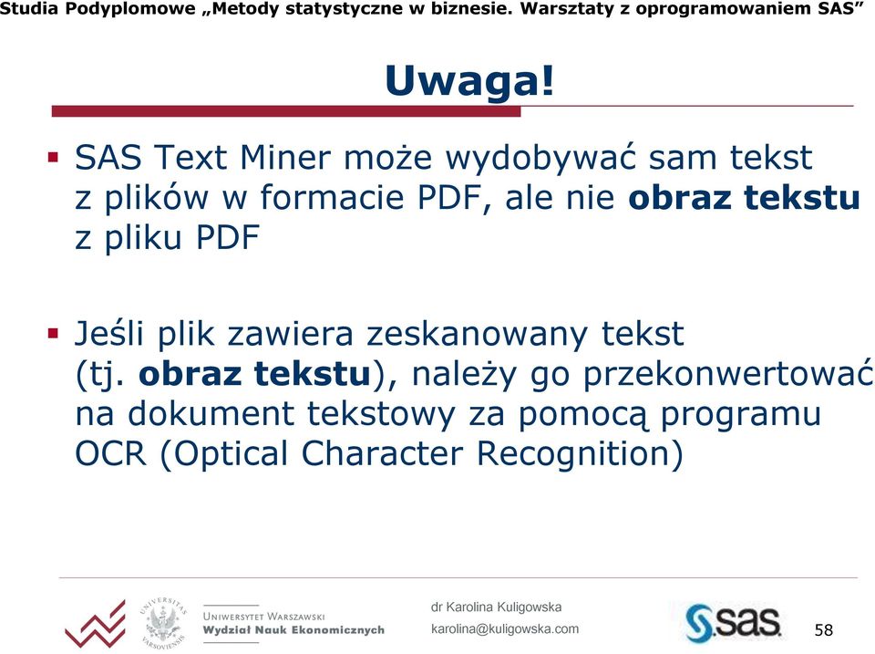 ale nie obraz tekstu z pliku PDF Jeśli plik zawiera zeskanowany