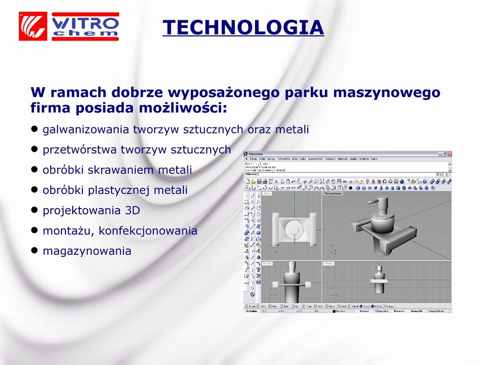 przetwórstwa tworzyw sztucznych obróbki skrawaniem metali obróbki