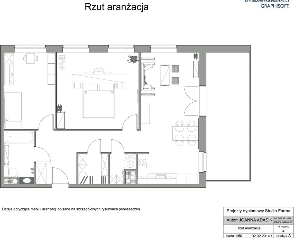 Projekty dyplomowy Studio Forma GSEducationalVersion Autor: JOANNA