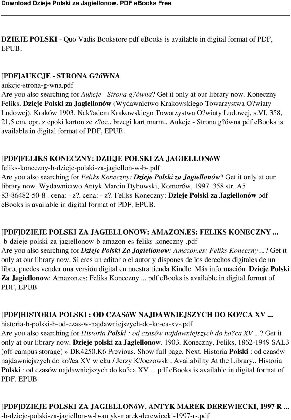 vi, 358, 21,5 cm, opr. z epoki karton ze z?oc., brzegi kart marm.. Aukcje - Strona g?ówna pdf ebooks is available in digital format of PDF, EPUB.