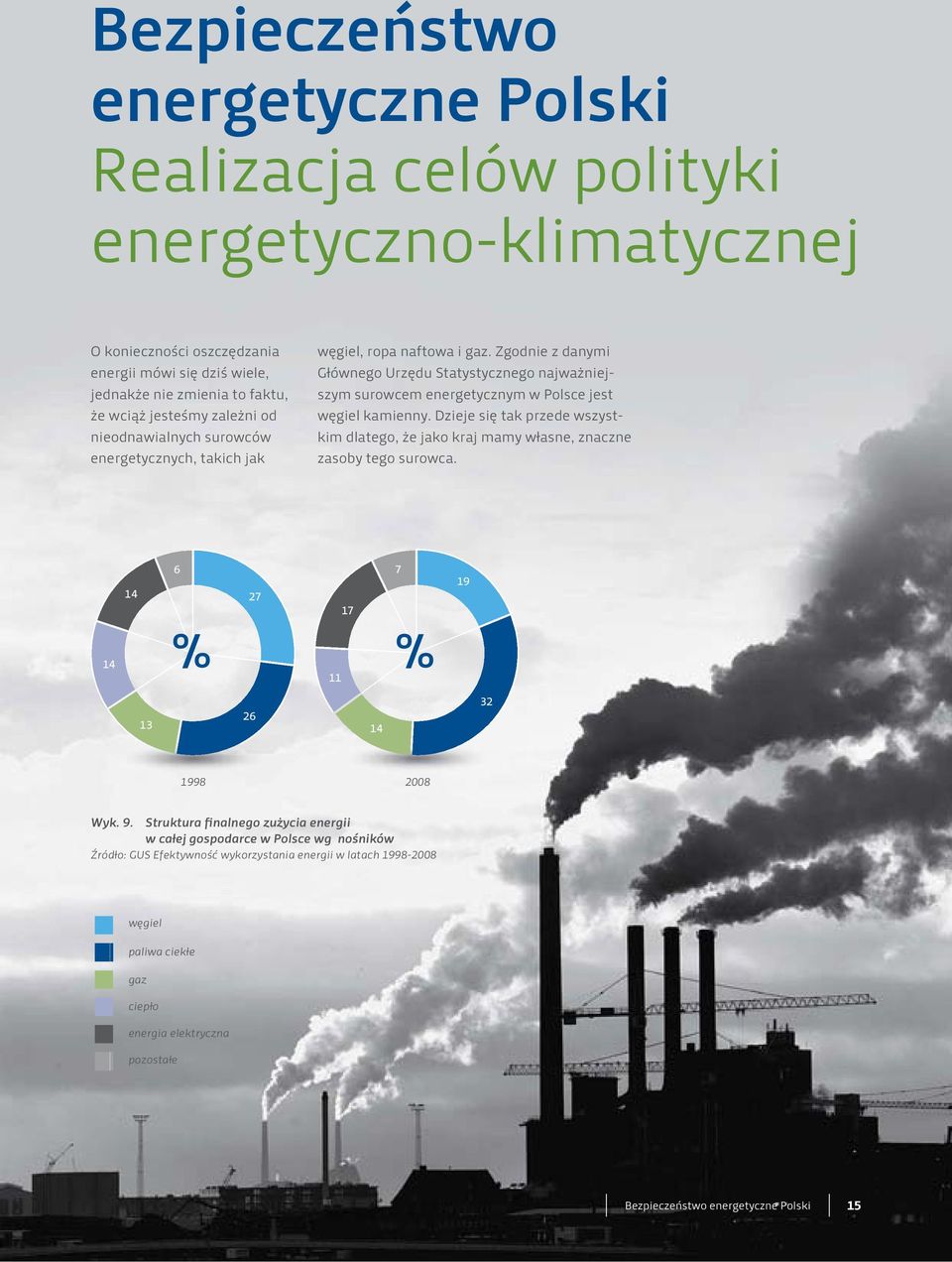 Zgodnie z danymi Głównego Urzędu Statystycznego najważniejszym surowcem energetycznym w Polsce jest węgiel kamienny.