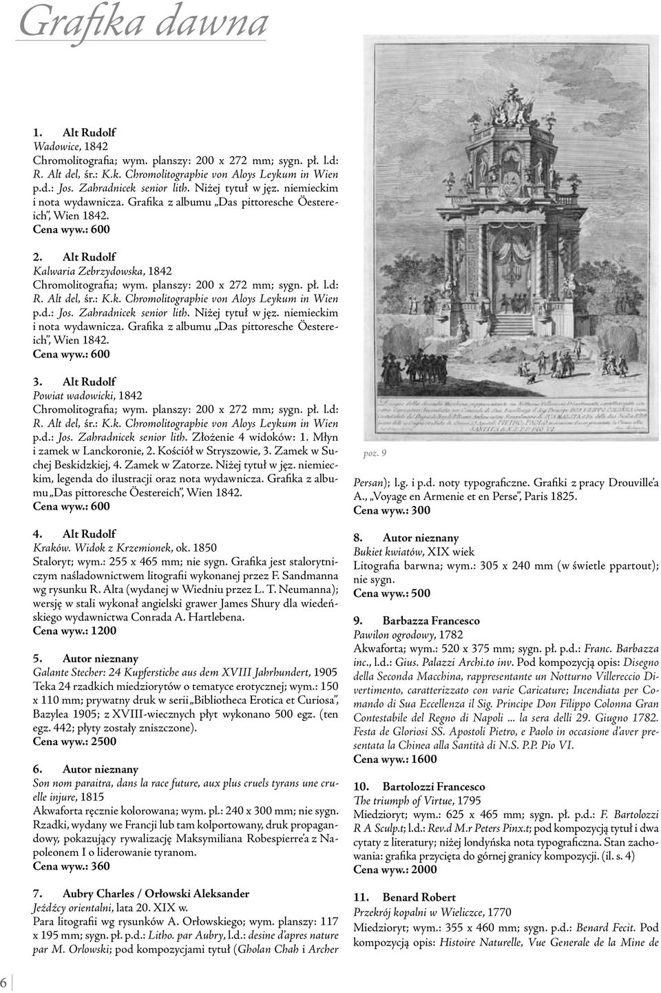 planszy: 200 x 272 mm; sygn. pł. l.d: R. Alt del, śr.: K.k. Chromolitographie von Aloys Leykum in Wien p.d.: Jos. Zahradnicek senior lith. Niżej tytuł w jęz. niemieckim i nota wydawnicza.