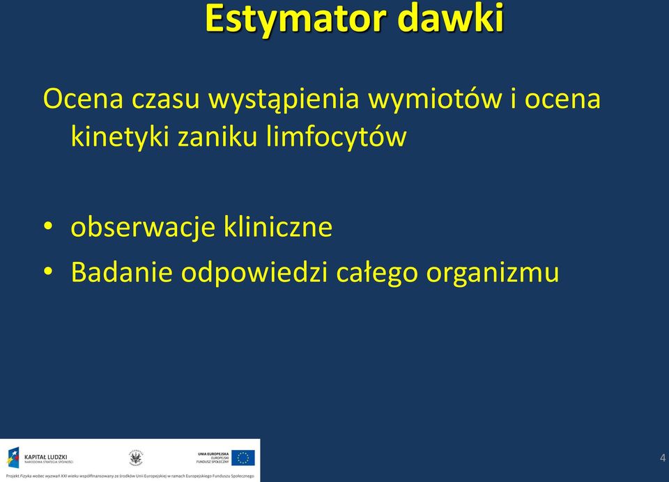 kinetyki zaniku limfocytów