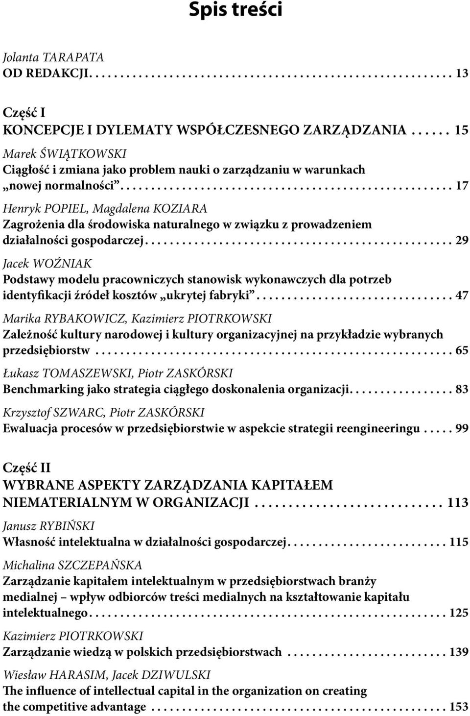 ..17 Henryk POPIEL, Magdalena KOZIARA Zagrożenia dla środowiska naturalnego w związku z prowadzeniem działalności gospodarczej.