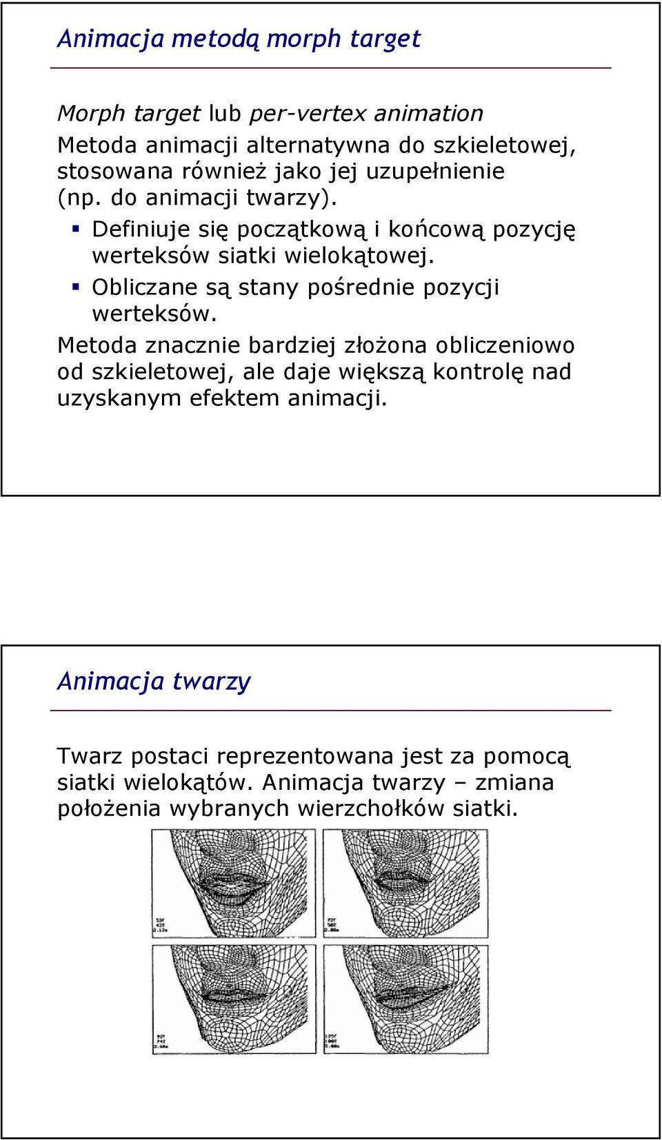 Obliczane są stany pośrednie pozycji werteksów.