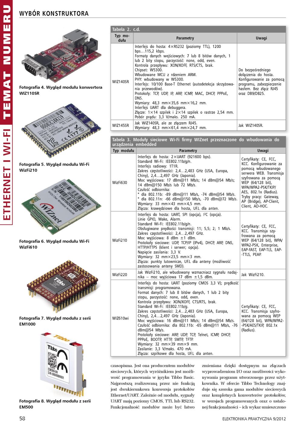 WIZ140SR Protokoły: TCP, UDP, IP, ARP, ICMP, MAC, DHCP, PPPoE, DNS. Wymiary: 48,3 mm 35,6 mm 16, Interfejs UART dla debuggera. Złącze: 1 14 szpilek i 2 14 szpilek o rastrze 2,54 mm.