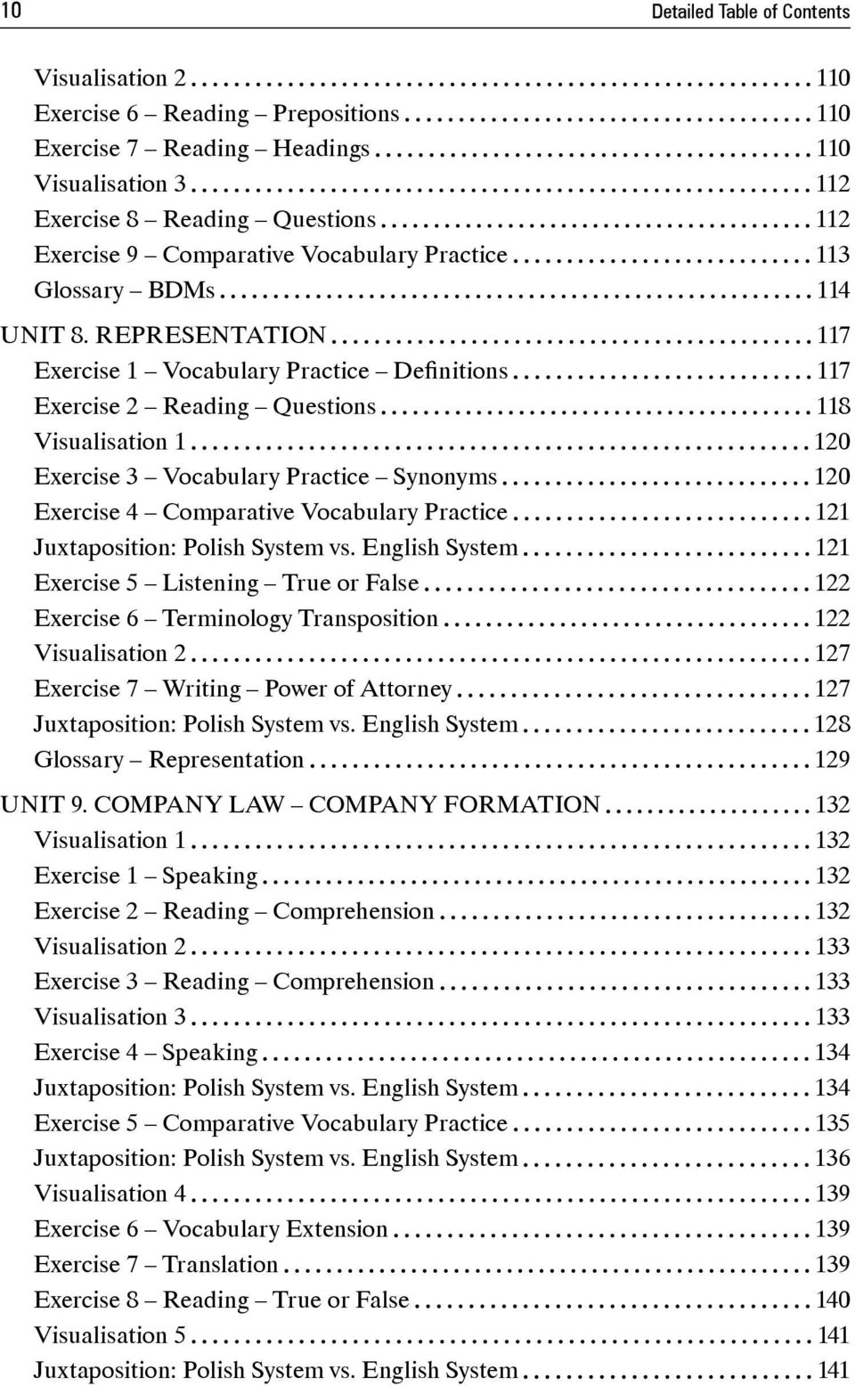 REPRESENTATION 117 Exercise 1 Vocabulary Practice Definitions 117 Exercise 2 Reading Questions 118 Visualisation 1 120 Exercise 3 Vocabulary Practice Synonyms 120 Exercise 4 Comparative Vocabulary