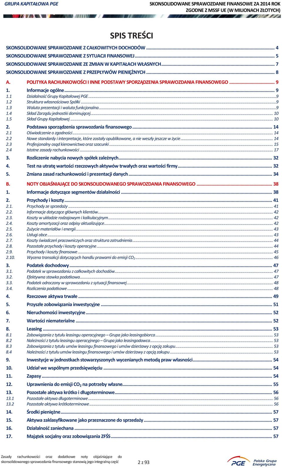 ..9 1.2 Struktura własnościowa Spółki...9 1.3 Waluta prezentacji i waluta funkcjonalna...9 1.4 Skład Zarządu jednostki dominującej... 10 1.5 Skład Grupy Kapitałowej... 10 2.