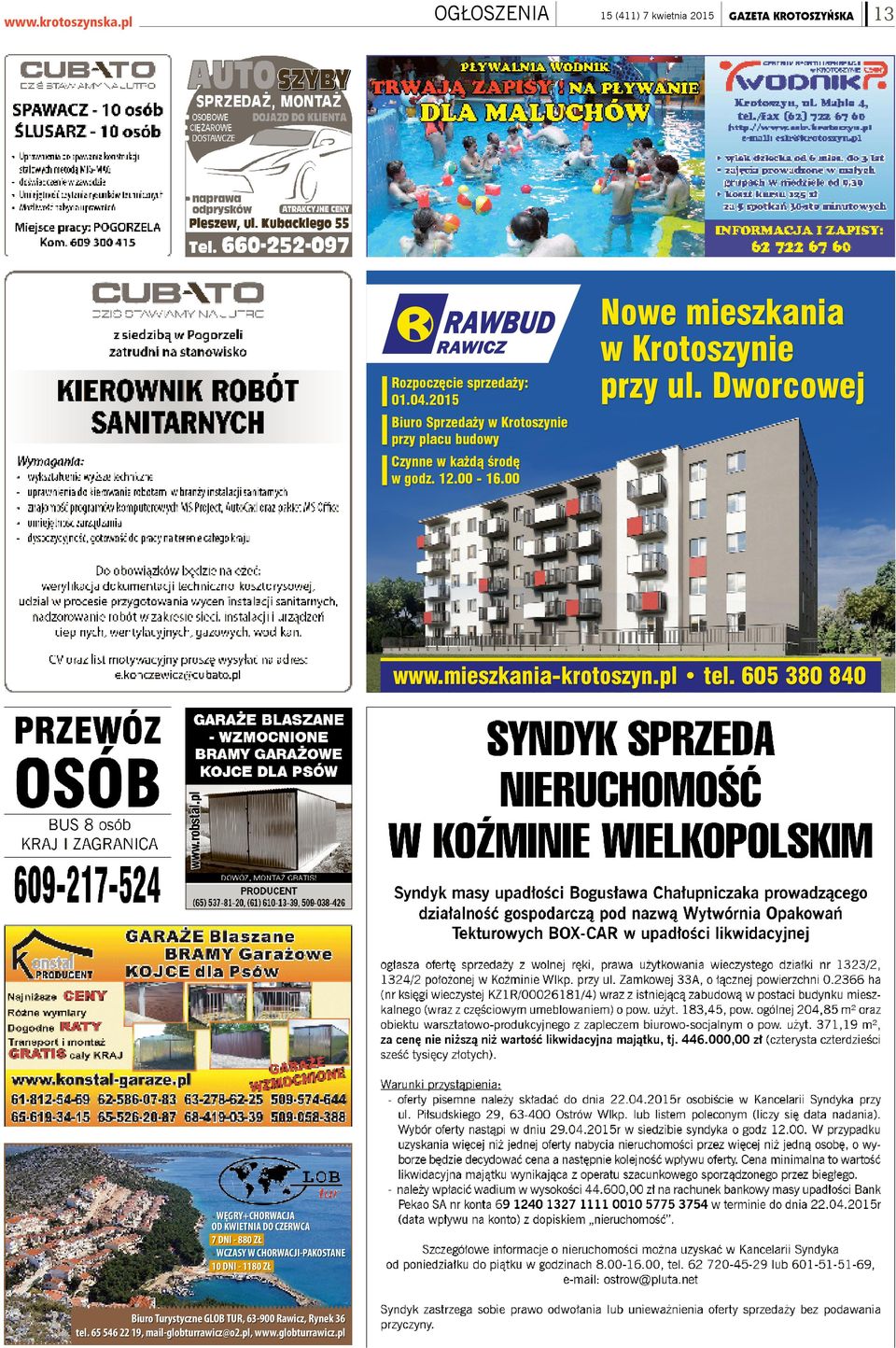 00 Nowe mieszkania w Krotoszynie przy ul. Dworcowej www.mieszkania-krotoszyn.pl tel.