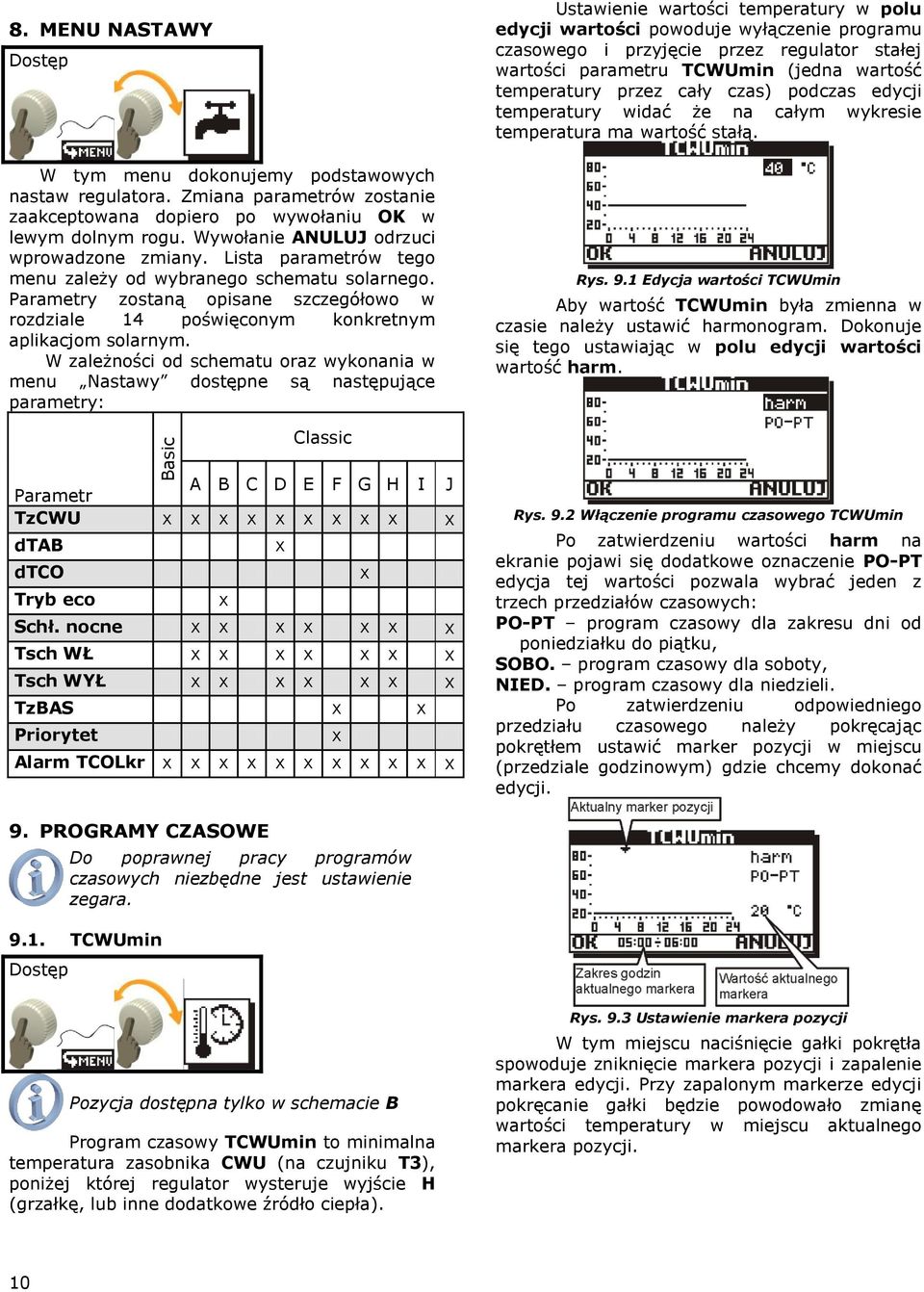 Parametry zostaną opisane szczegółowo w rozdziale 14 poświęconym konkretnym aplikacjom solarnym.